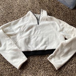 Zip Crop Sweatshirt